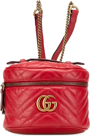 Gucci 2016-2024 GG Marmont Round Matelasse Leather backpack