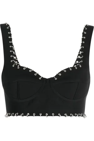 Patrizia Pepe Piercing-detail cropped top