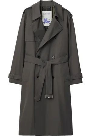 Burberry Gabardine-weave trench coat