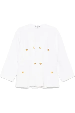 CHANEL 1990s CC-buttons jacket