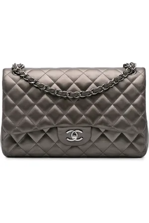 CHANEL 2013-2014 Jumbo Classic Lambskin Double Flap shoulder bag
