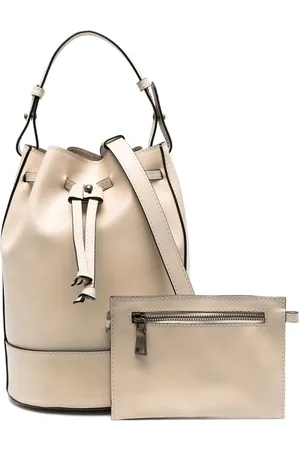Officine creative Saddle leather drawstring bucket bag