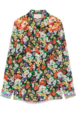 Gucci 2010s floral shirt