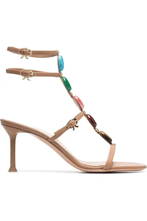 Gianvito Rossi Jewelled T-strap sandals