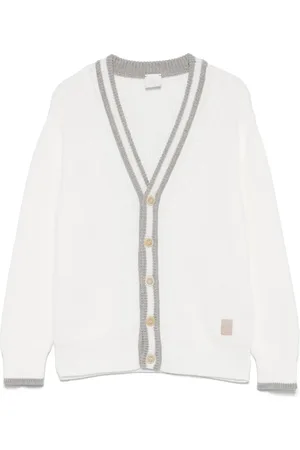 ELEVENTY Logo-patch cardigan