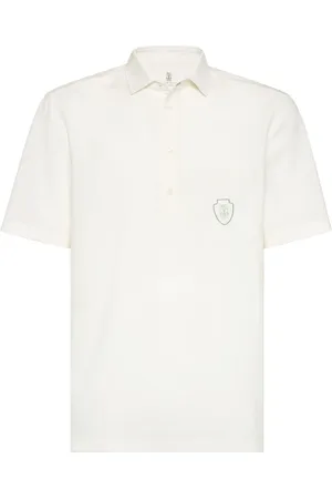 Brunello Cucinelli Logo-appliqué polo shirt