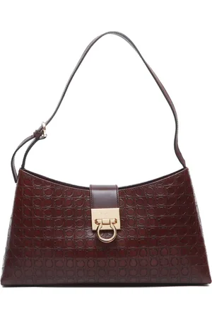 Salvatore Ferragamo 2000-2020s Gancini Embossed shoulder bag