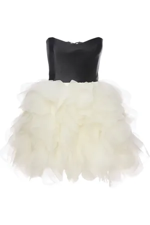 Ana Radu Strapless tulle minidress