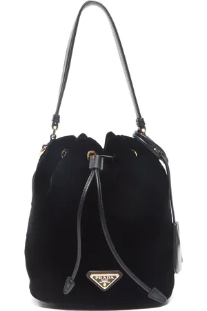 Prada 2020-2024 velvet bucket bag