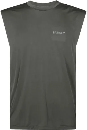 SATISFY Logo-print tank top
