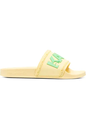 Karl Lagerfeld Logo-embossed slides