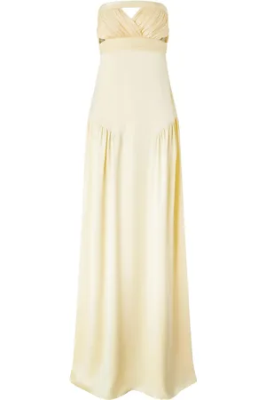 GENNY Draped-detailed maxi dress