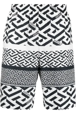 VERSACE La Greca-print bermuda shorts