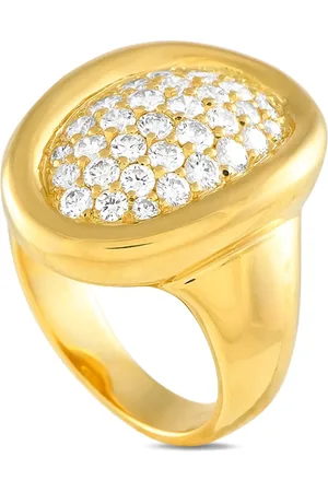 Cartier 18K yellow good Baignoire diamond ring