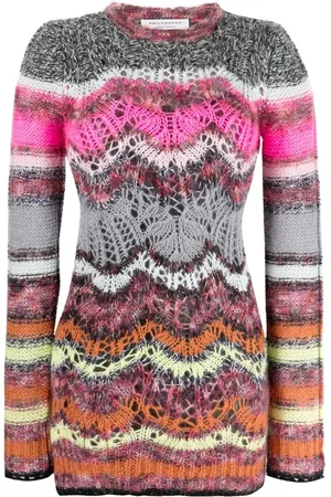 Serafini Zigzag knitted mini dress