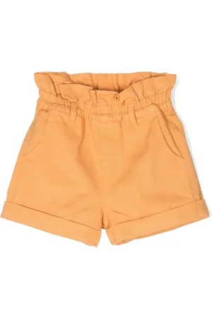 The New Society Paperbag-waist cotton shorts
