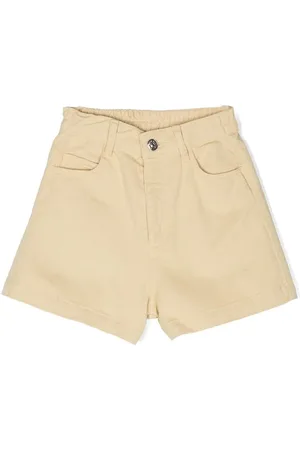 The New Society High-waist cotton shorts