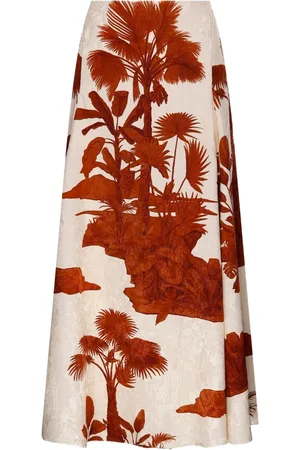 JOHANNA ORTIZ Graphic-print skirt