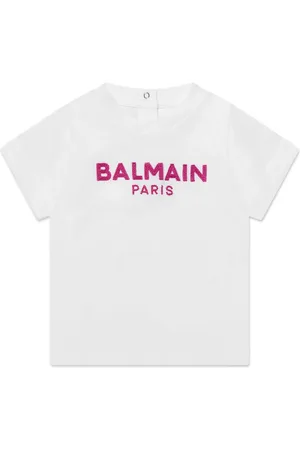 Balmain Logo-embroidered cotton T-shirt
