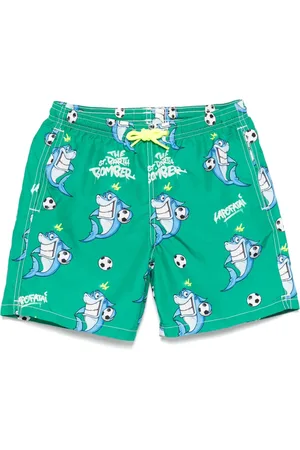 MC2 SAINT BARTH X Crypto Puppets Jean Lighting swim shorts