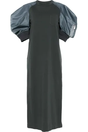 SACAI Panelled midi dress