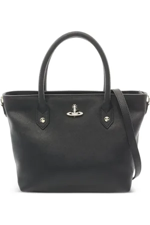 Vivienne Westwood 2020s Orb-plaque leather tote bag