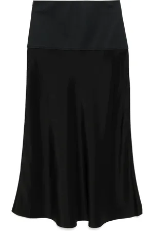 Less A-type blended jacquard skirt