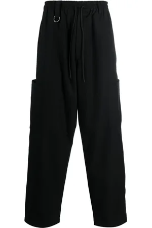 Y-3 Drawstring cotton track pants