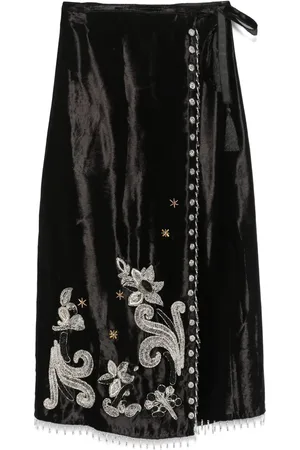 FORTE FORTE Frangipane Gardens midi skirt