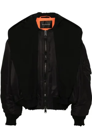 Balenciaga Logo-tag bomber jacket