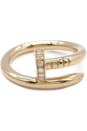 Cartier 2010s 18K rose Juste Un Clou diamond ring