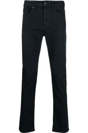 HUGO BOSS Logo-patch slim-cut jeans