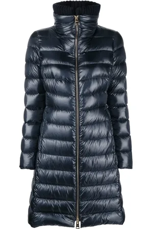 HERNO Knitted-collar padded coat