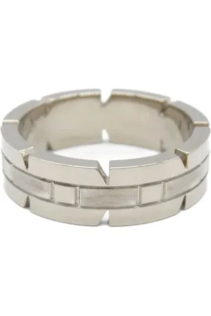 Cartier 2010s 18K white gold Tank Française ring