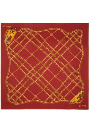 Burberry Chain Check silk scarf