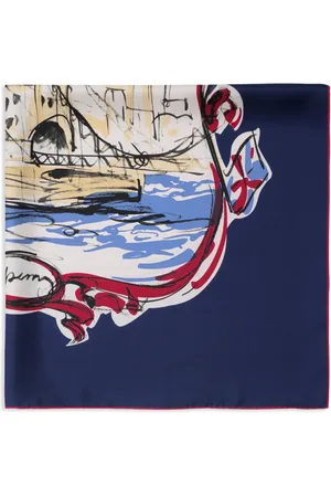 Burberry Tower Bridge silk scarf