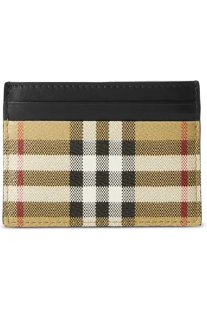 Burberry Vintage Check leather cardholder