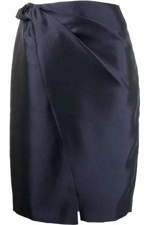 12 STOREEZ High-waisted twist-detail skirt