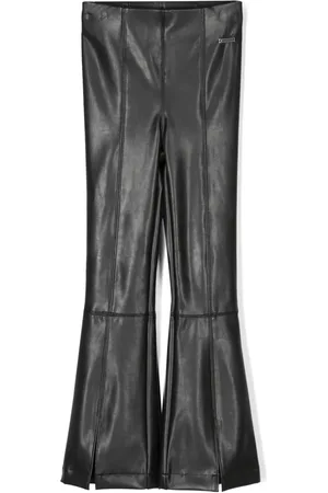 MONNALISA Logo-patch flared trousers