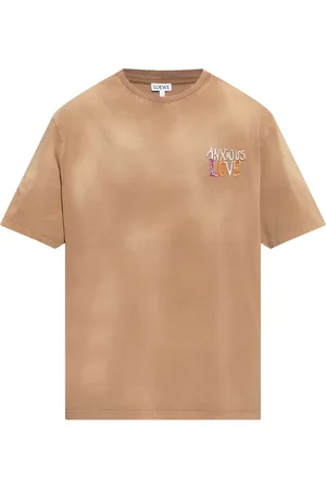 Loewe Embroidered cotton t-shirt
