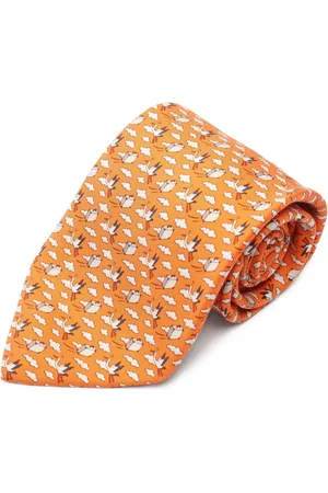 Hermès 2010s Swan silk tie