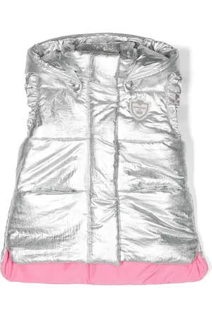 MONNALISA Logo-patch padded gilet