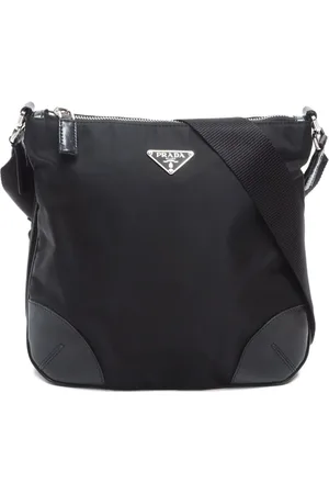 Prada 2000-2013 triangle-logo shoulder bag