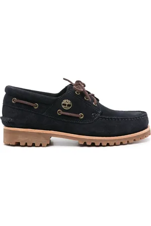 Timberland Suede logo-plaque boat shoes