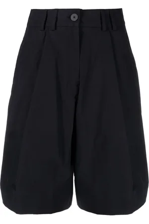 STUDIO NICHOLSON High-waisted cotton shorts