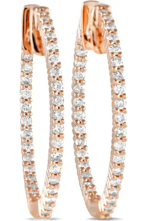 LB Exclusive 14K rose gold Inside-Out diamonds earrings