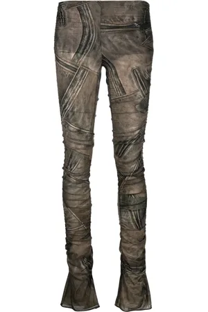 BLUMARINE Low-rise straight-leg trousers