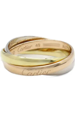 Cartier 2010s 18K yellow, rose and white Trinity ring