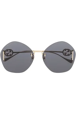 Gucci Frameless logo-engraved sunglasses