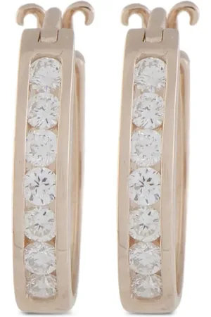 LB Exclusive 14K rose gold diamond earrings